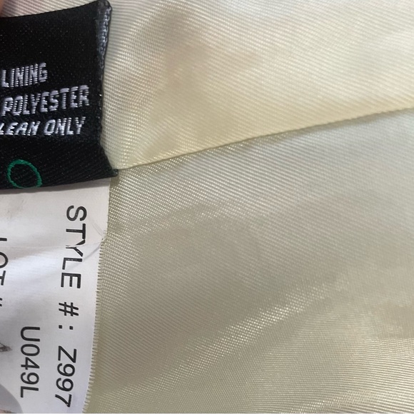 Vintage Light Academia Floral Tapestry Jacket 4 Seafoam Green - Picture 7 of 8